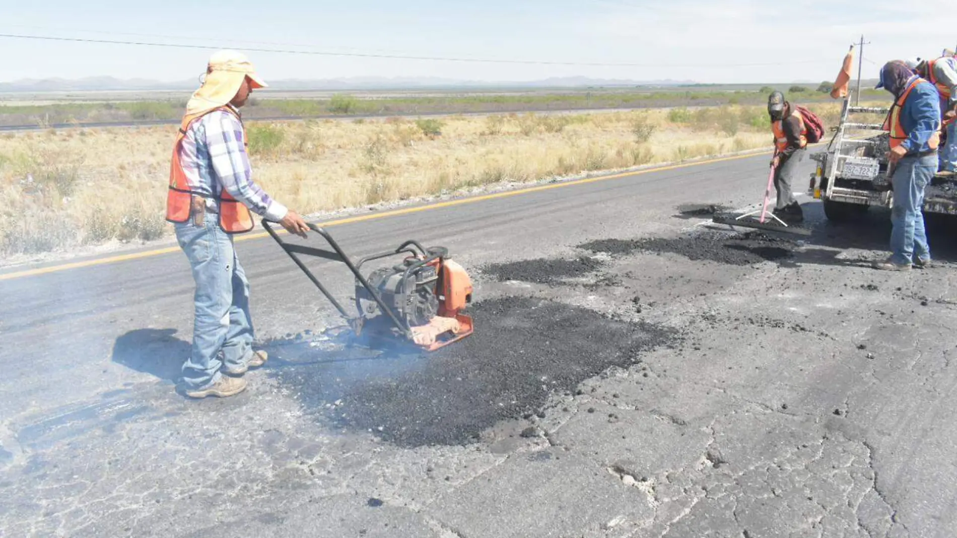 bacheo en tramos federales